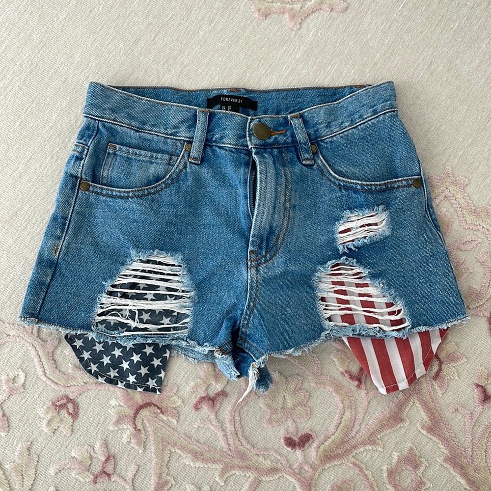 Denim shorts